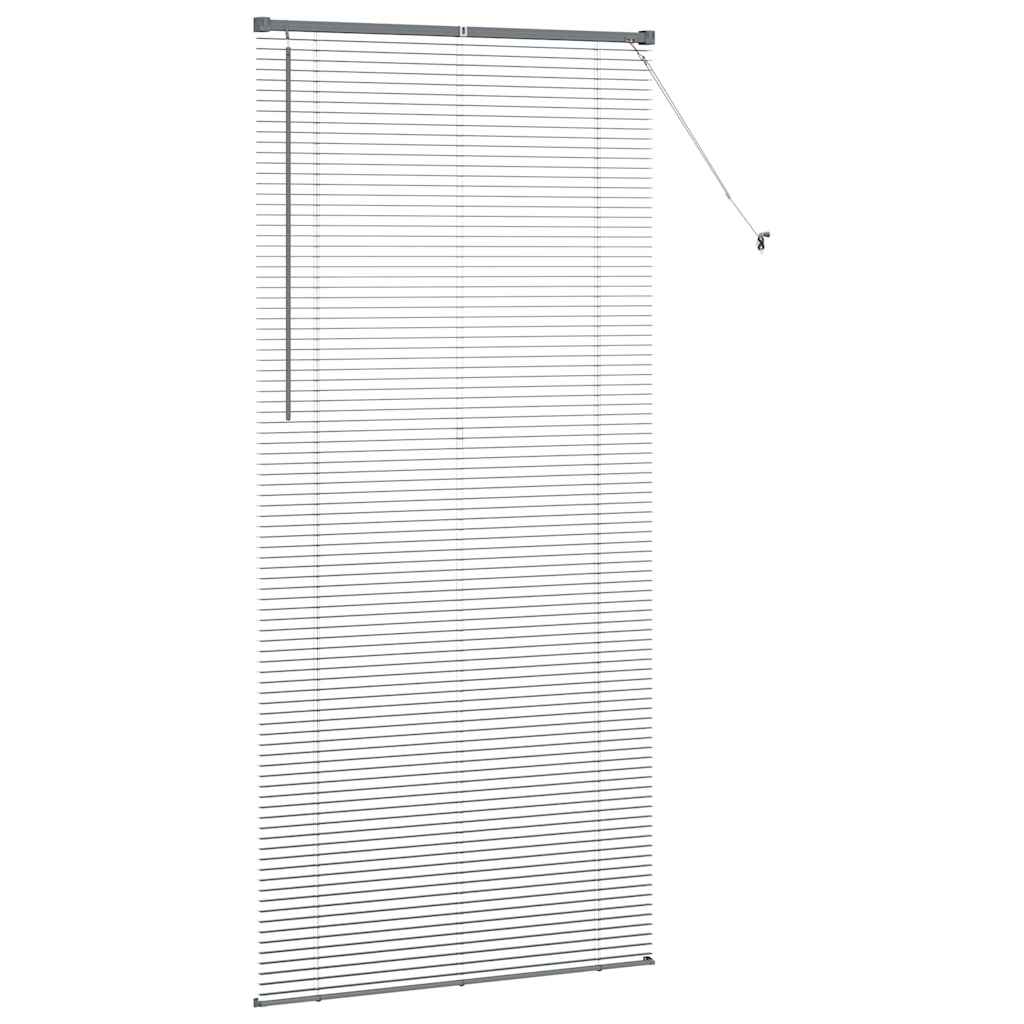 vidaXL Βενετσιάνικες Ρόδες Σκούρο Γκρι 220 x 105 εκ Αλουμίνιο