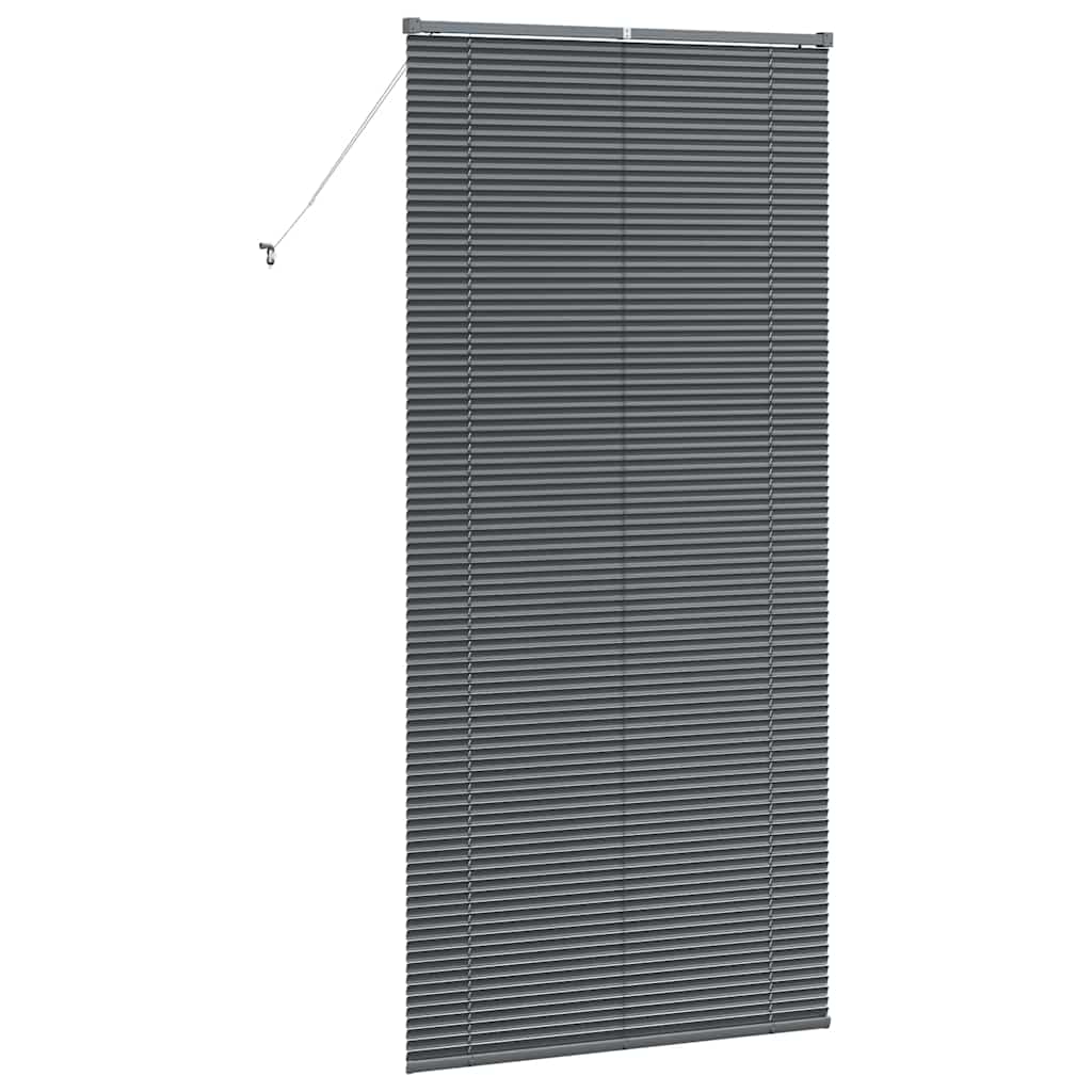 vidaXL Βενετσιάνικες Ρόδες Σκούρο Γκρι 220 x 105 εκ Αλουμίνιο