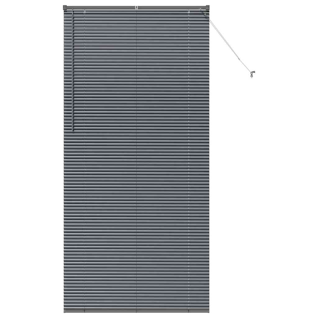 vidaXL Βενετσιάνικες Ρόδες Σκούρο Γκρι 220 x 105 εκ Αλουμίνιο