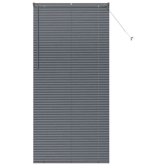vidaXL Βενετσιάνικες Ρόδες Σκούρο Γκρι 220 x 105 εκ Αλουμίνιο