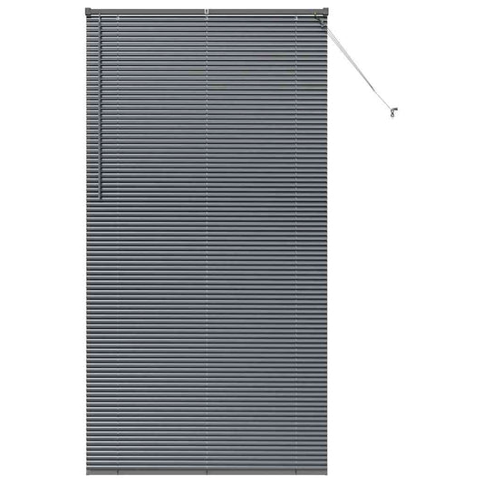 vidaXL Βενετσιάνικες Ρόδες Σκούρο Γκρι 220 x 110 cm Αλουμίνιο