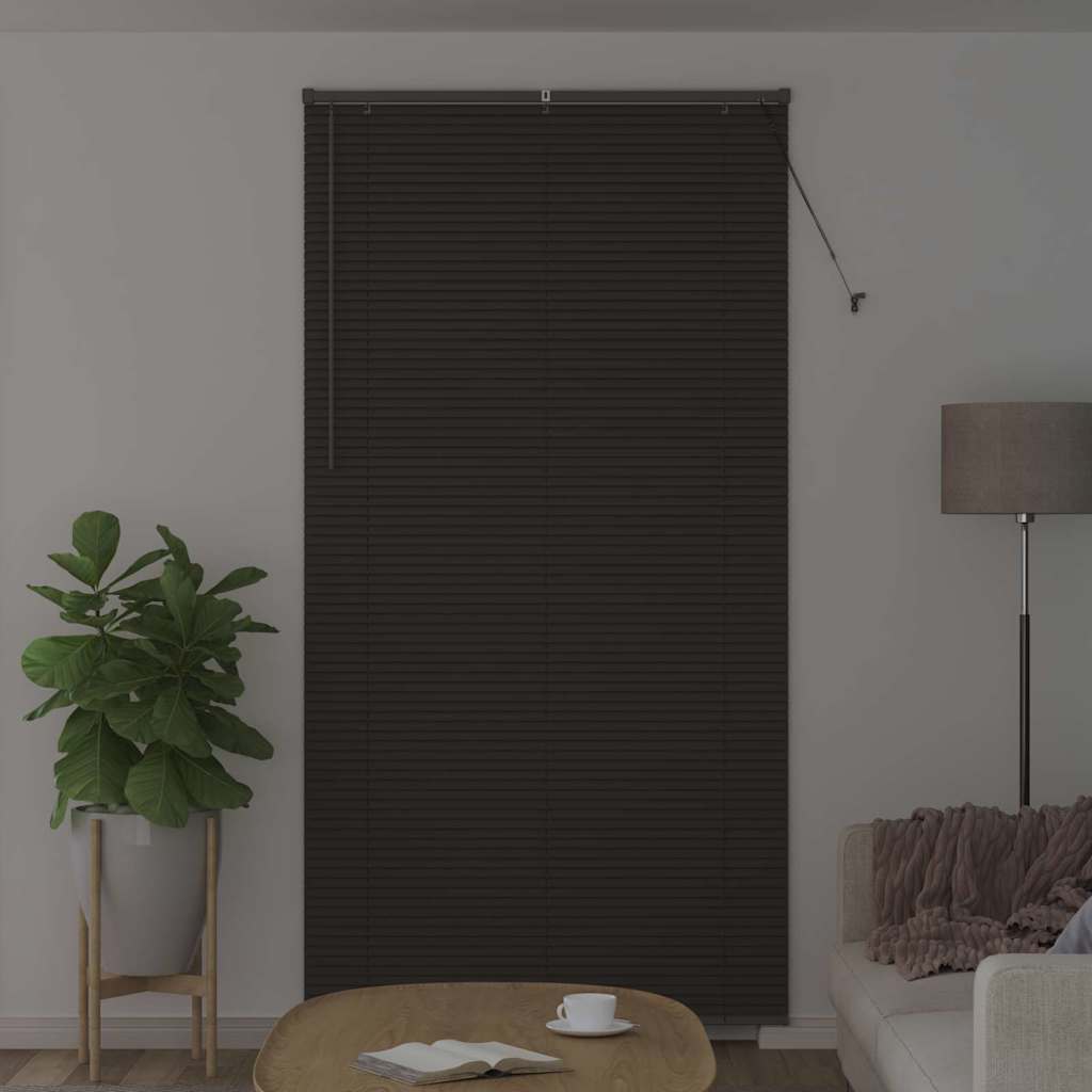 vidaXL Βενετσιάνικες Ρόδες Σκούρο Γκρι 220 x 120 εκ Αλουμίνιο