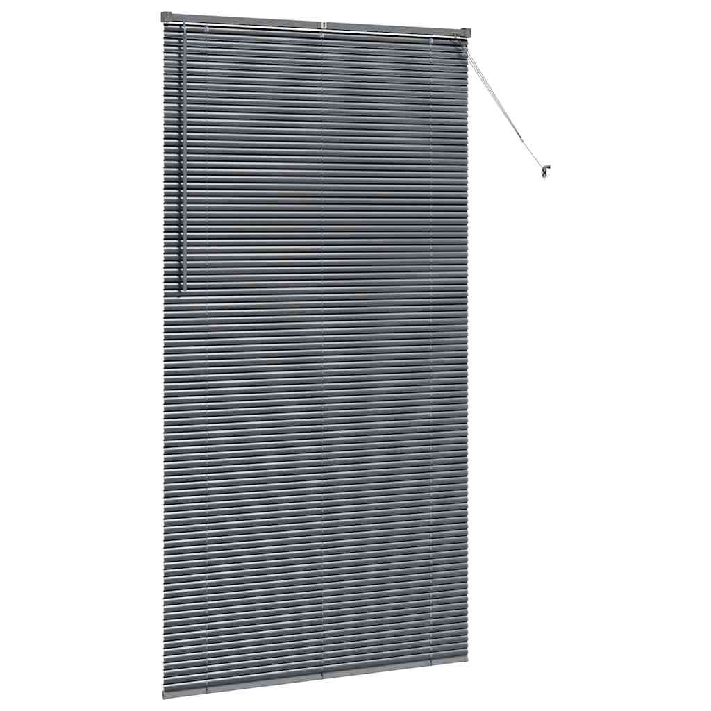 vidaXL Βενετσιάνικες Ρόδες Σκούρο Γκρι 220 x 120 εκ Αλουμίνιο