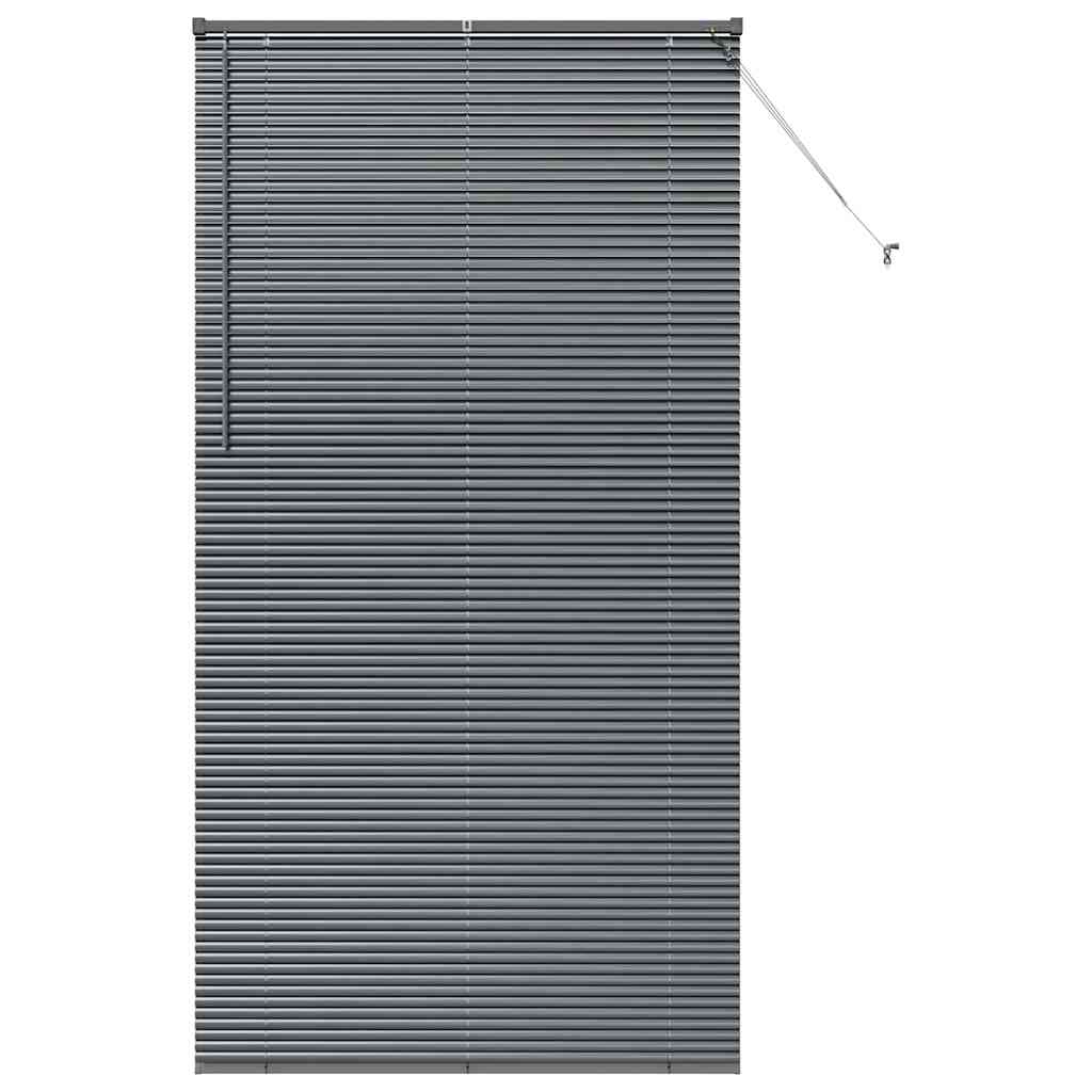 vidaXL Βενετσιάνικες Ρόδες Σκούρο Γκρι 220 x 120 εκ Αλουμίνιο