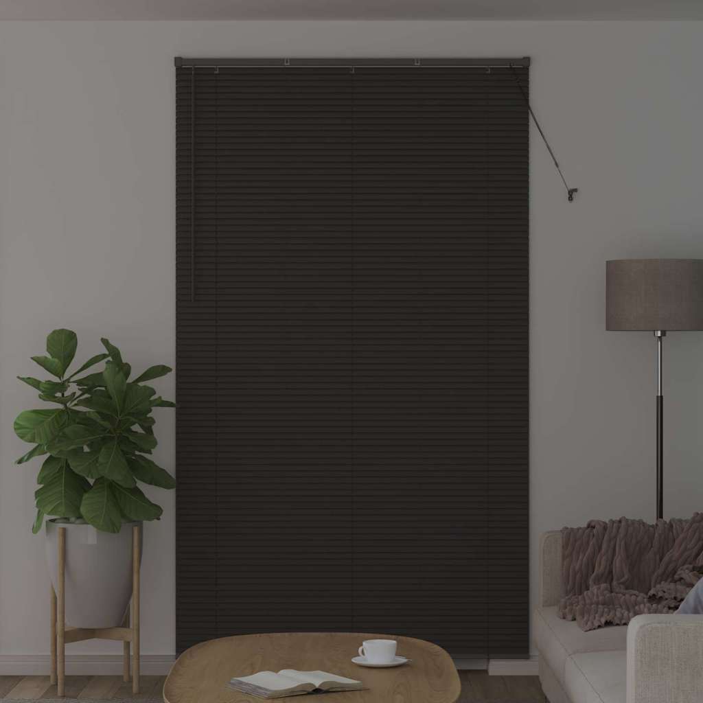 vidaXL Βενετσιάνικες Ρόδες Σκούρο Γκρι 220 x 130 εκ Αλουμίνιο