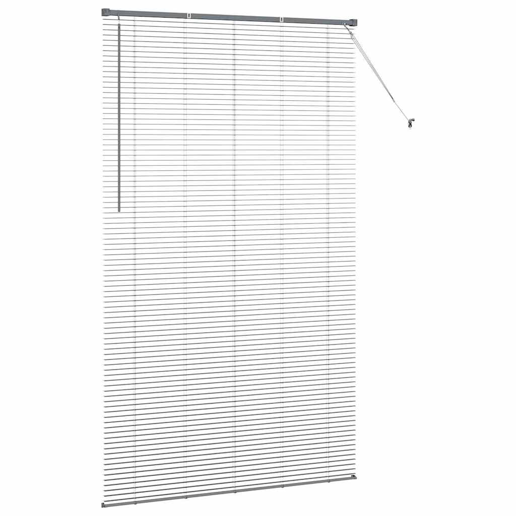 vidaXL Βενετσιάνικες Ρόδες Σκούρο Γκρι 220 x 130 εκ Αλουμίνιο