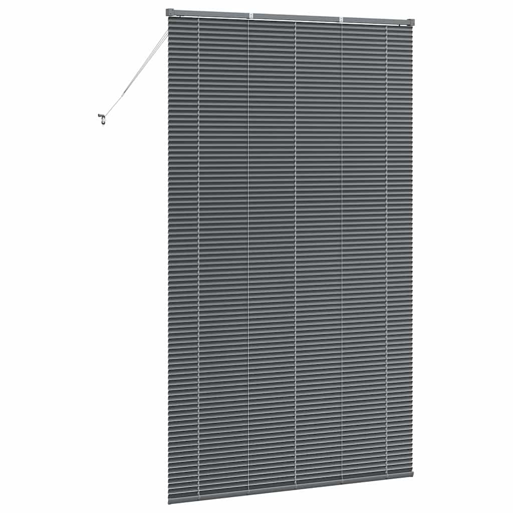 vidaXL Βενετσιάνικες Ρόδες Σκούρο Γκρι 220 x 135 εκ Αλουμίνιο