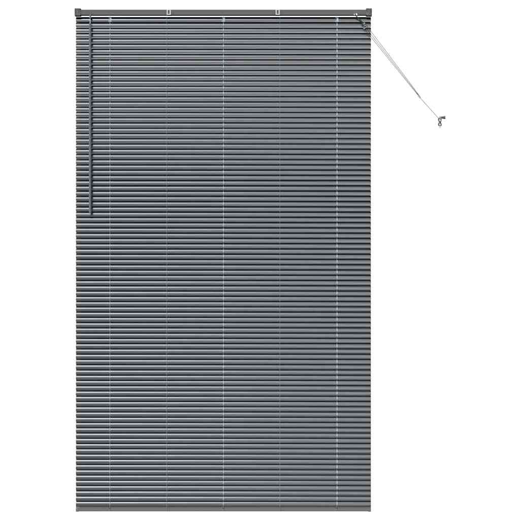 vidaXL Βενετσιάνικες Ρόδες Σκούρο Γκρι 220 x 135 εκ Αλουμίνιο