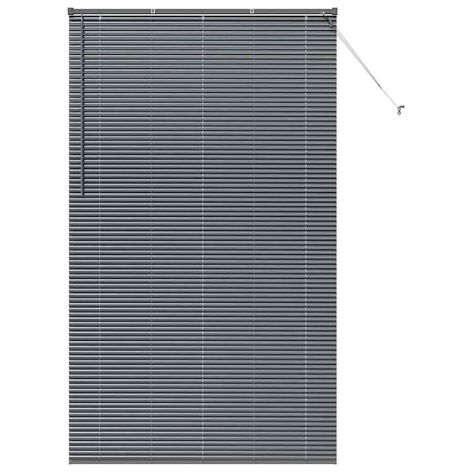 vidaXL Βενετσιάνικες Ρόδες Σκούρο Γκρι 220 x 135 εκ Αλουμίνιο