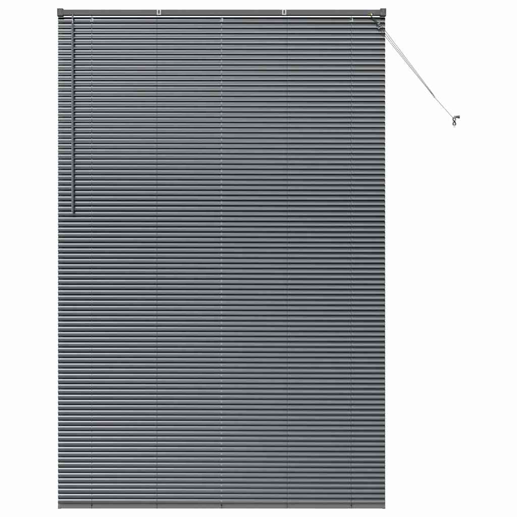vidaXL Βενετσιάνικες Ρόδες Σκούρο Γκρι 220 x 140 cm Αλουμίνιο