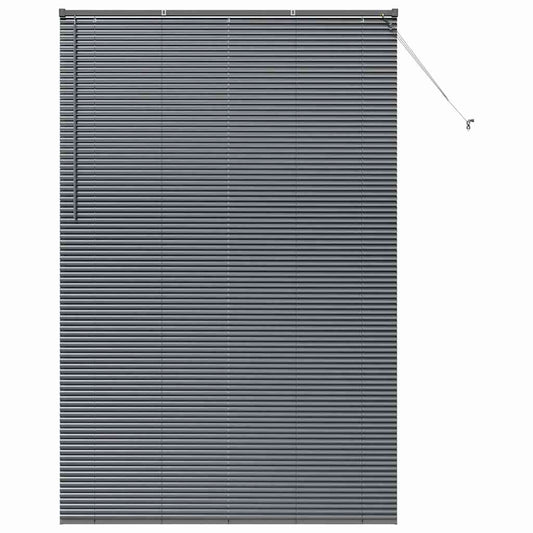 vidaXL Βενετσιάνικες Ρόδες Σκούρο Γκρι 220 x 140 cm Αλουμίνιο