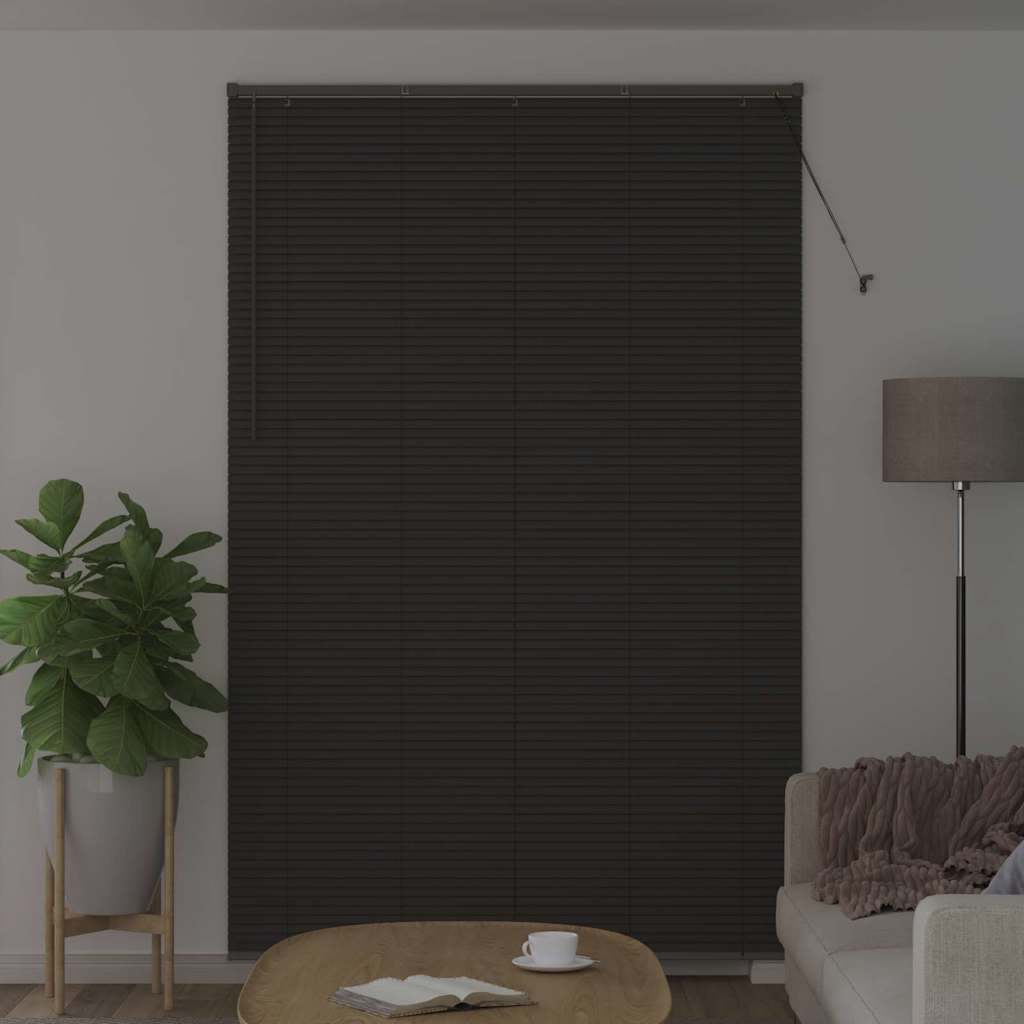vidaXL Βενετσιάνικες Ρόδες Σκούρο Γκρι 220x150εκ Αλουμίνιο