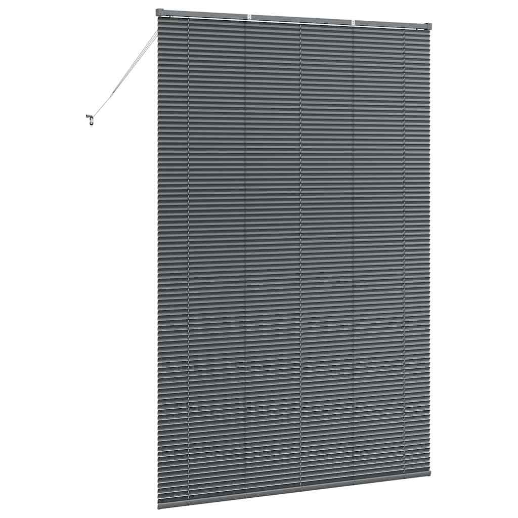 vidaXL Βενετσιάνικες Ρόδες Σκούρο Γκρι 220x150εκ Αλουμίνιο