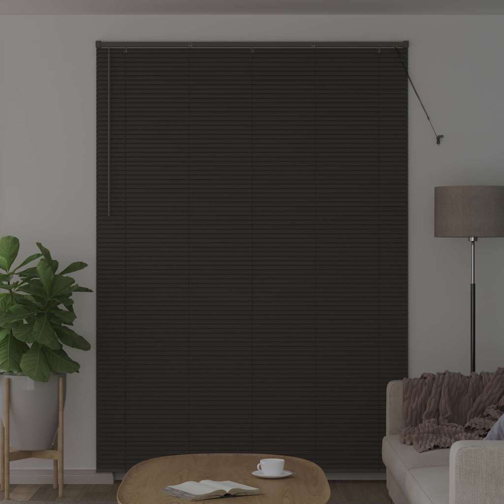 vidaXL Βενετσιάνικες Ρόδες Σκούρο Γκρι 220 x 155 εκ Αλουμίνιο