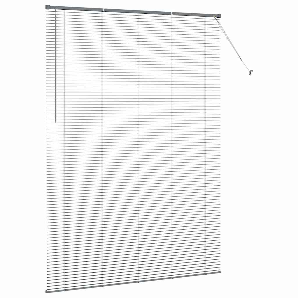 vidaXL Βενετσιάνικες Ρόδες Σκούρο Γκρι 220 x 155 εκ Αλουμίνιο