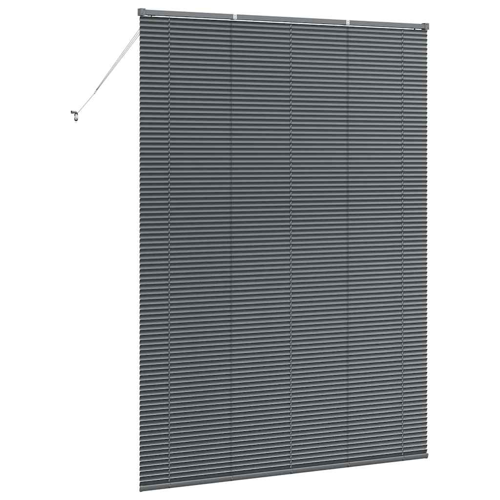 vidaXL Βενετσιάνικες Ρόδες Σκούρο Γκρι 220 x 160 εκ Αλουμίνιο