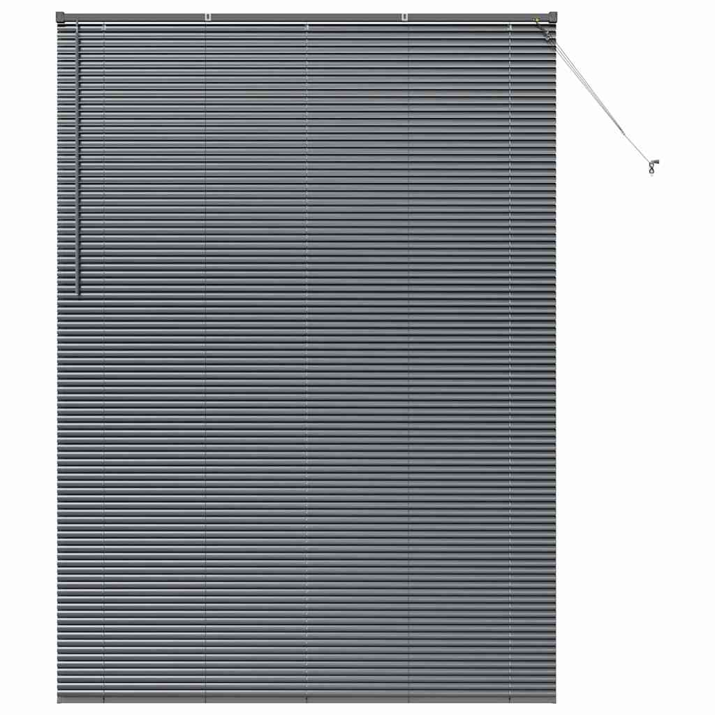 vidaXL Βενετσιάνικες Ρόδες Σκούρο Γκρι 220 x 160 εκ Αλουμίνιο