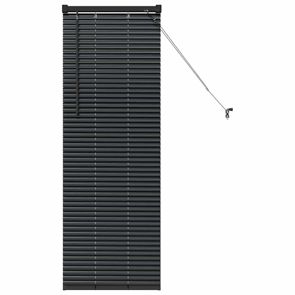 vidaXL Βενετσιάνικες Ρόδες Μαύρο 130 x 45 εκ Αλουμίνιο