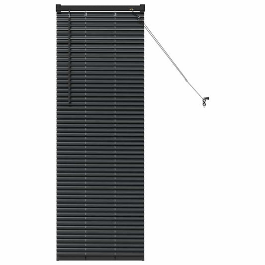 vidaXL Βενετσιάνικες Ρόδες Μαύρο 130 x 45 εκ Αλουμίνιο