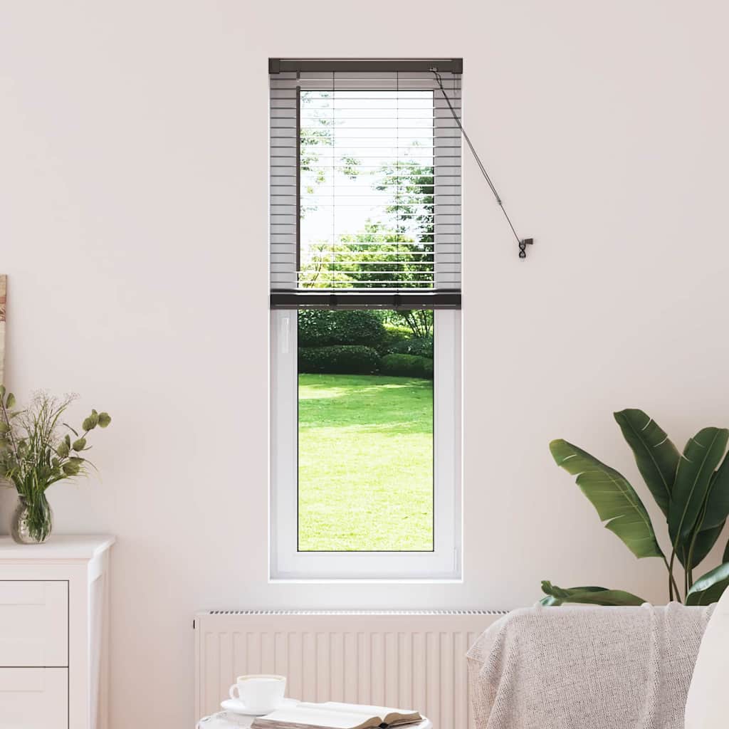 vidaXL Βενετσιάνικες Ρόδες Μαύρο 130 x 55 εκ Αλουμίνιο
