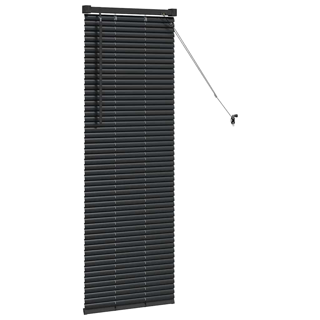 vidaXL Βενετσιάνικες Ρόδες Μαύρο 130 x 55 εκ Αλουμίνιο