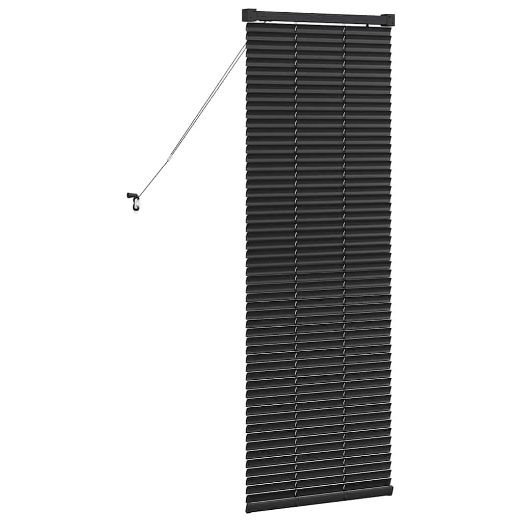 vidaXL Βενετσιάνικες Ρόδες Μαύρο 130 x 55 εκ Αλουμίνιο