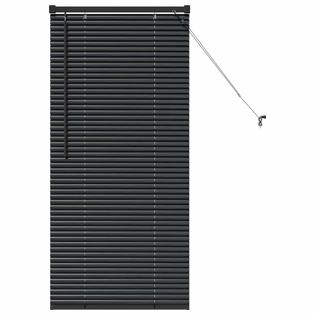 vidaXL Βενετσιάνικες Ρόδες Μαύρο 130 x 60 εκ Αλουμίνιο