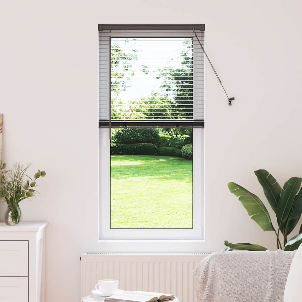 vidaXL Βενετσιάνικες Ρόδες Μαύρο 60 x 2,5 x 130 εκ Αλουμίνιο