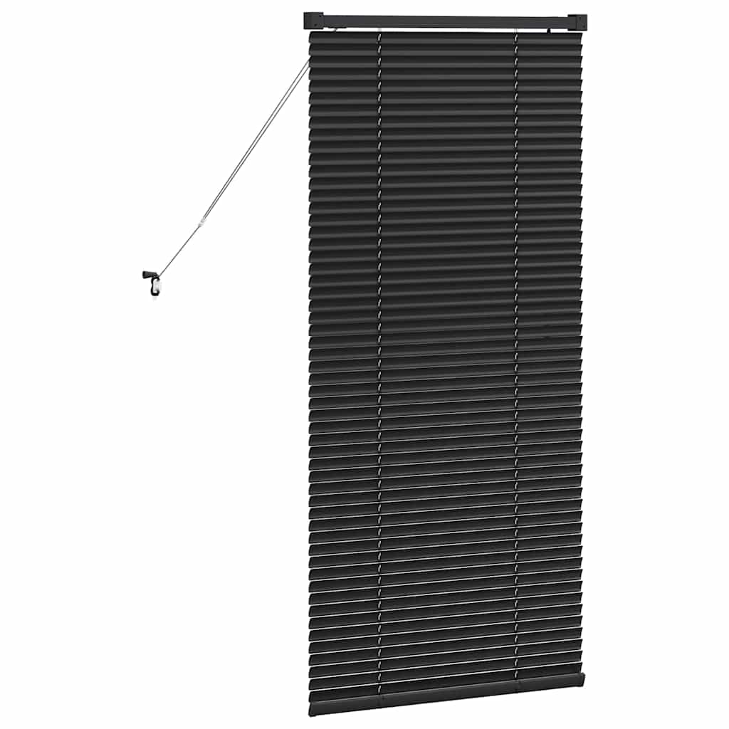vidaXL Βενετσιάνικες Ρόδες Μαύρο 60 x 2,5 x 130 εκ Αλουμίνιο