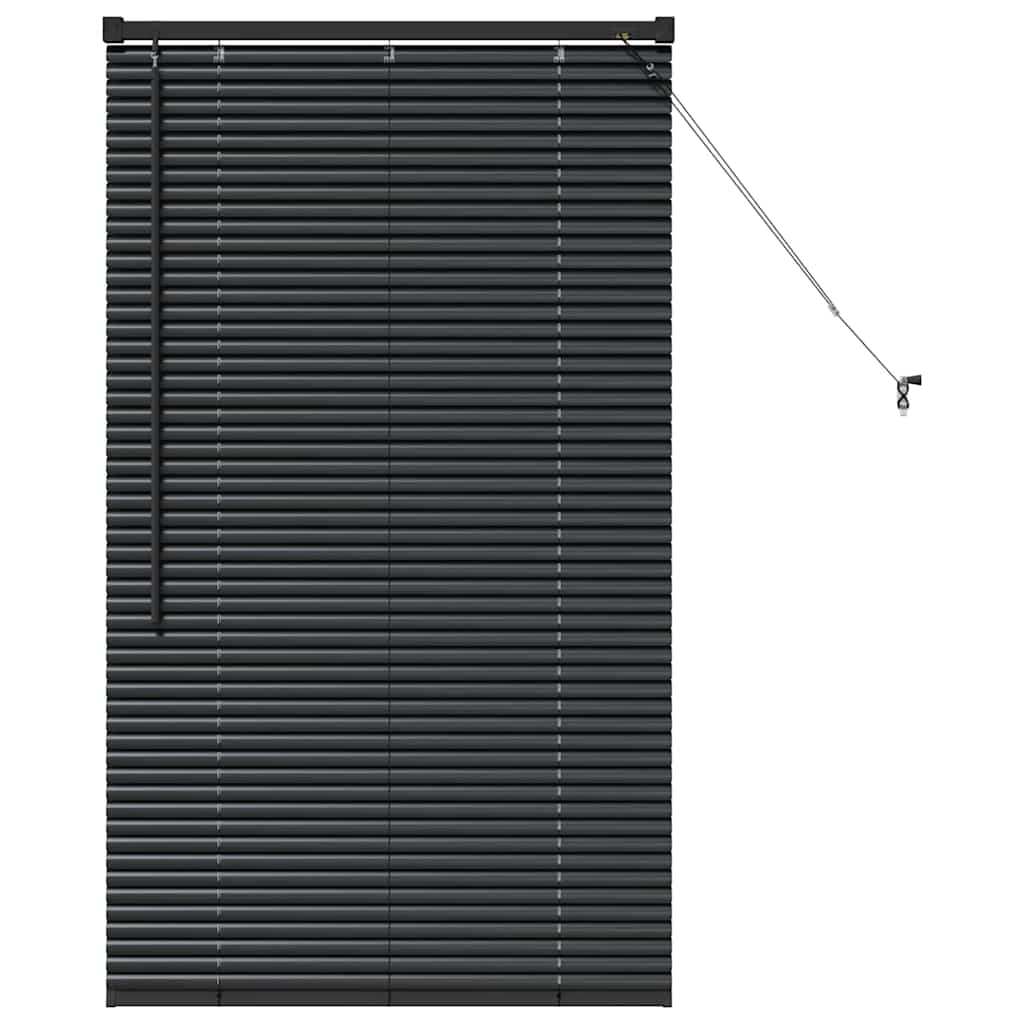 vidaXL Βενετσιάνικες Ρόδες Μαύρο 130 x 75 εκ Αλουμίνιο