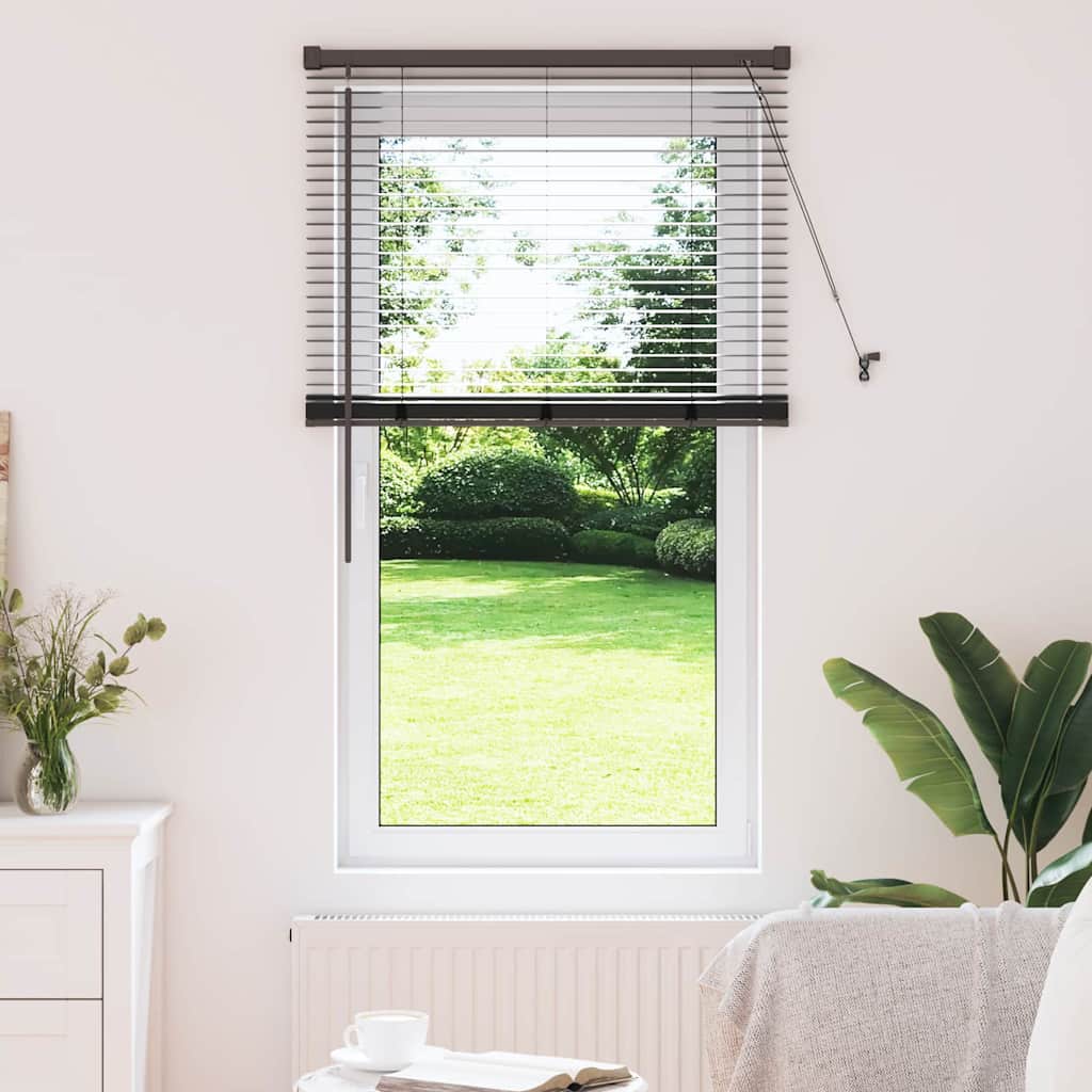 vidaXL Βενετσιάνικες Ρόδες Μαύρο 130 x 80 εκ Αλουμίνιο