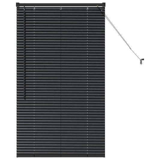 vidaXL Βενετσιάνικες Ρόδες Μαύρο 130 x 80 εκ Αλουμίνιο