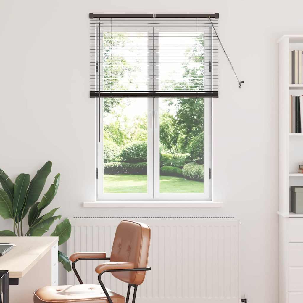 vidaXL Βενετσιάνικες Ρόδες Μαύρο 130 x 85 εκ Αλουμίνιο
