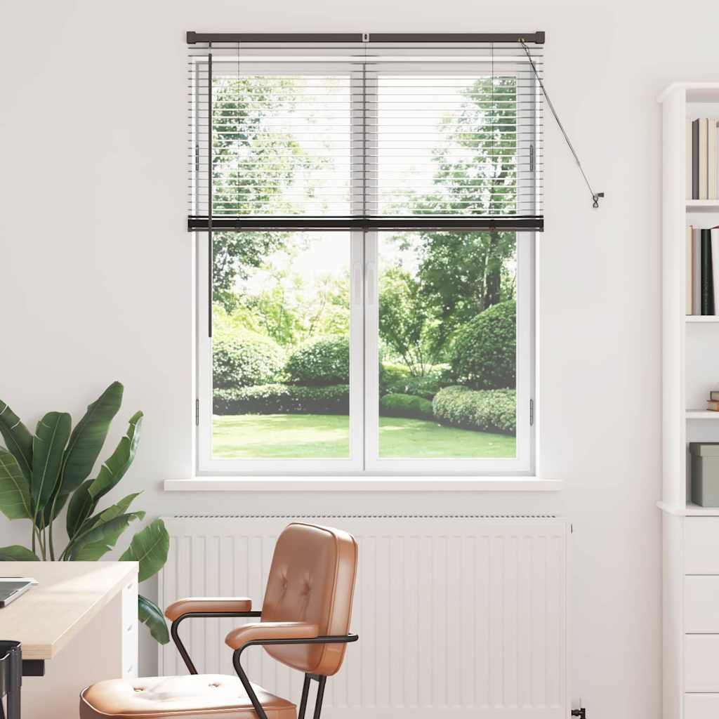 vidaXL Βενετσιάνικες Ρόδες Μαύρο 130 x 105 εκ Αλουμίνιο