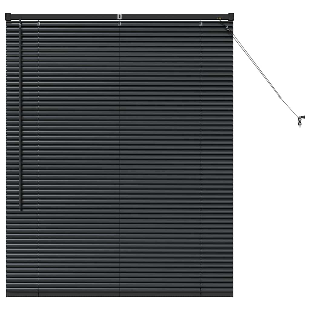 vidaXL Βενετσιάνικες Ρόδες Μαύρο 130 x 105 εκ Αλουμίνιο