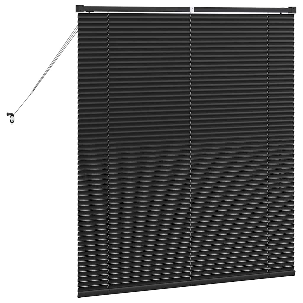 vidaXL Βενετσιάνικες Ρόδες Μαύρο 130 x 110 εκ Αλουμίνιο