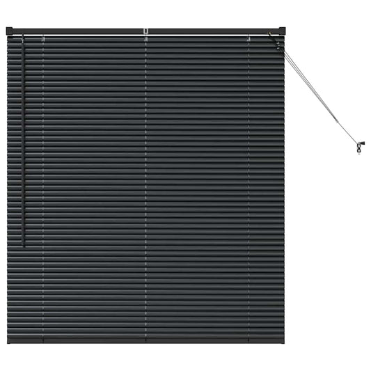 vidaXL Βενετσιάνικες Ρόδες Μαύρο 130 x 110 εκ Αλουμίνιο