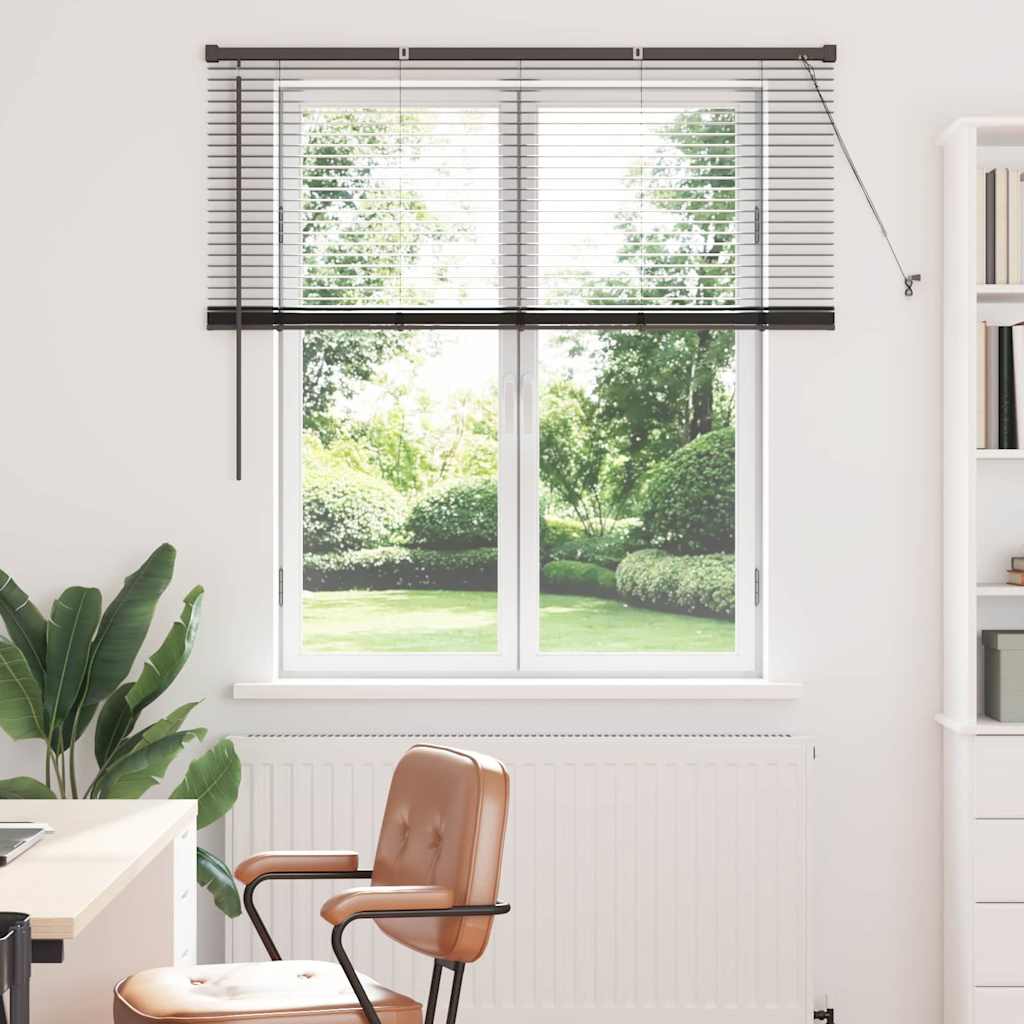vidaXL Βενετσιάνικες Ρόδες Μαύρο 130 x 125 εκ Αλουμίνιο