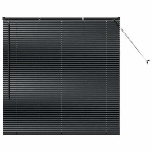 vidaXL Βενετσιάνικες Ρόδες Μαύρο 130 x 125 εκ Αλουμίνιο