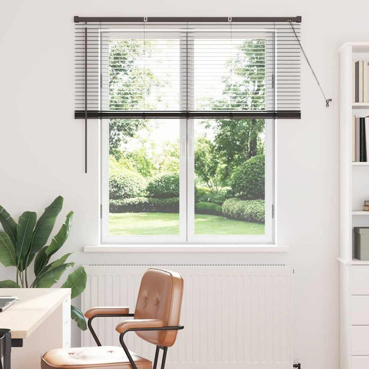vidaXL Βενετσιάνικες Ρόδες Μαύρο 130 x 135 εκ Αλουμίνιο