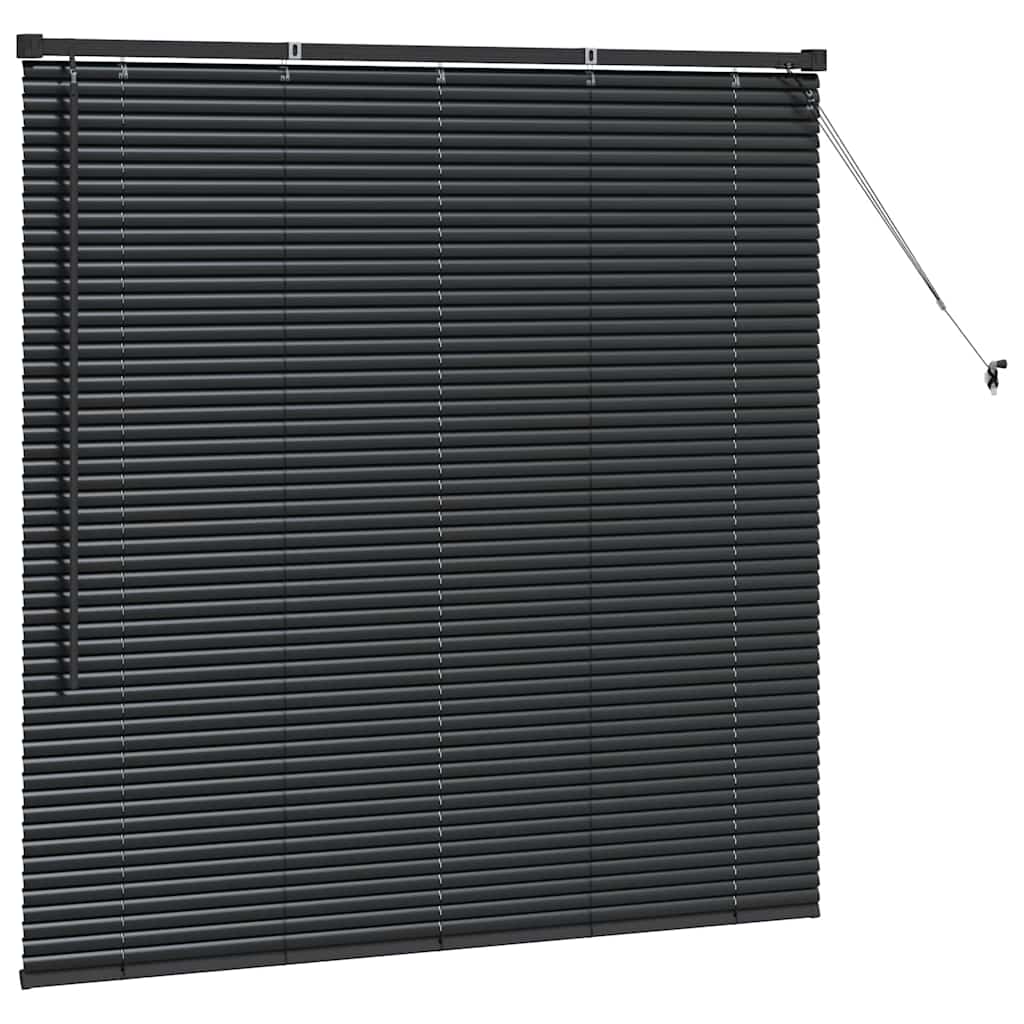 vidaXL Βενετσιάνικες Ρόδες Μαύρο 130 x 135 εκ Αλουμίνιο