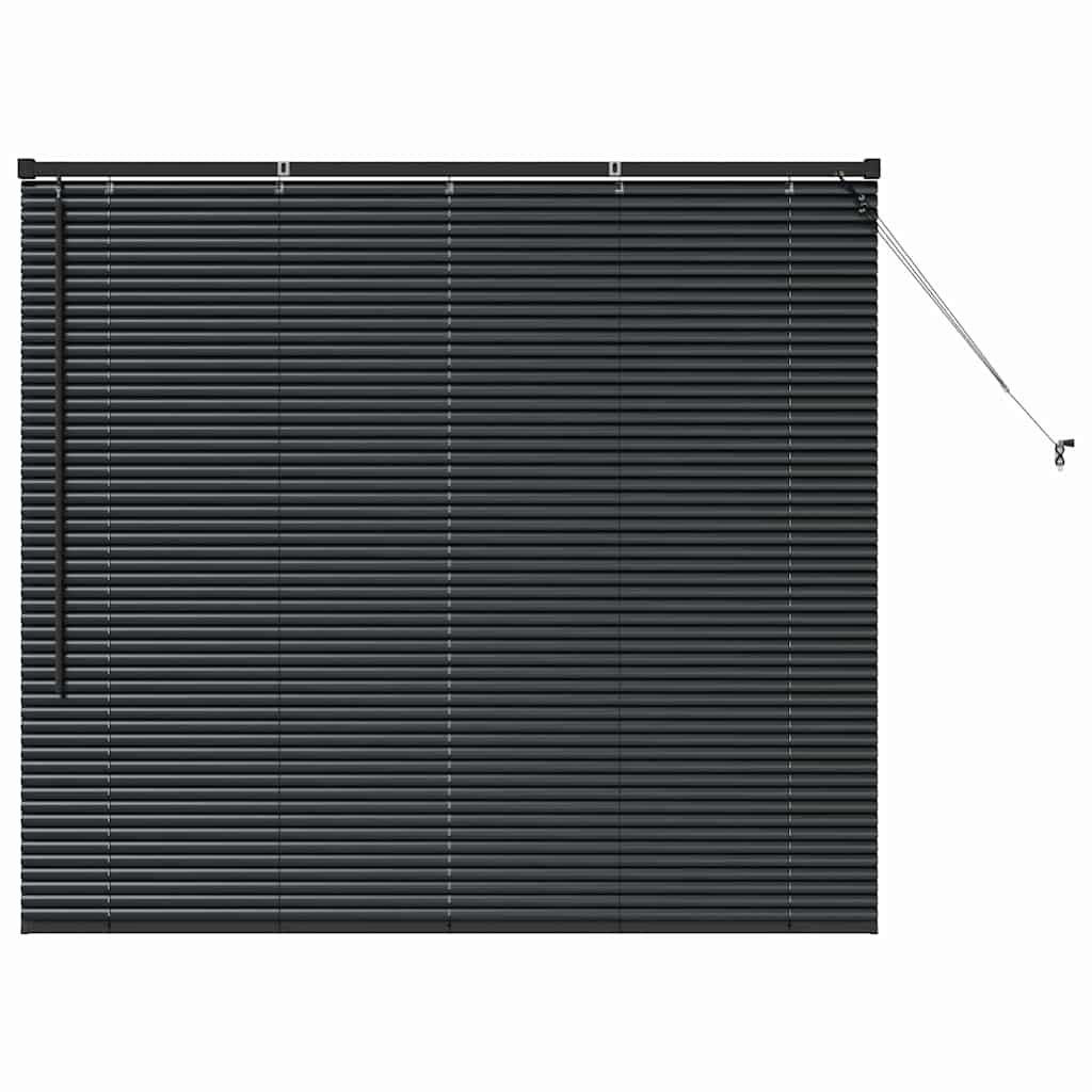 vidaXL Βενετσιάνικες Ρόδες Μαύρο 130 x 140 cm Αλουμίνιο
