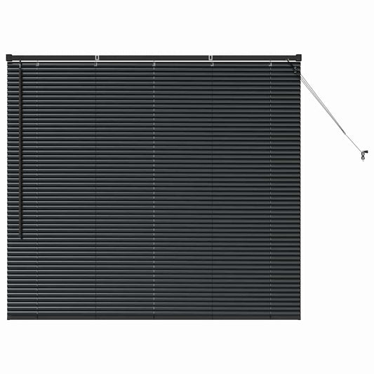 vidaXL Βενετσιάνικες Ρόδες Μαύρο 130 x 140 cm Αλουμίνιο