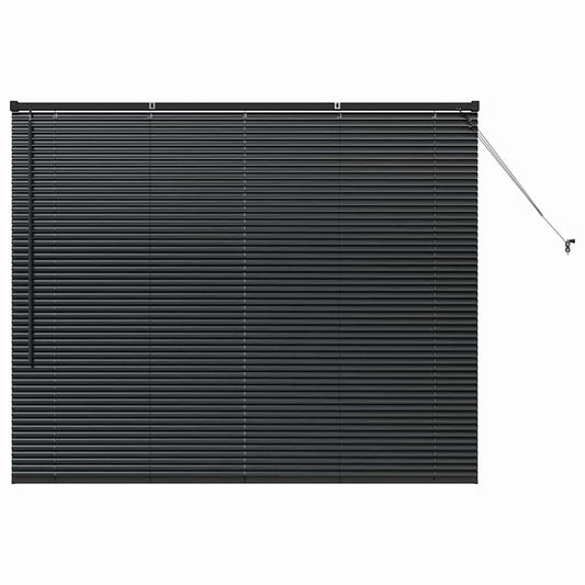 vidaXL Βενετσιάνικες Ρόδες Μαύρο 130 x 155 εκ Αλουμίνιο