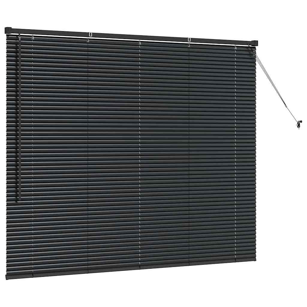 vidaXL Βενετσιάνικες Ρόδες Μαύρο 130 x 160 εκ Αλουμίνιο