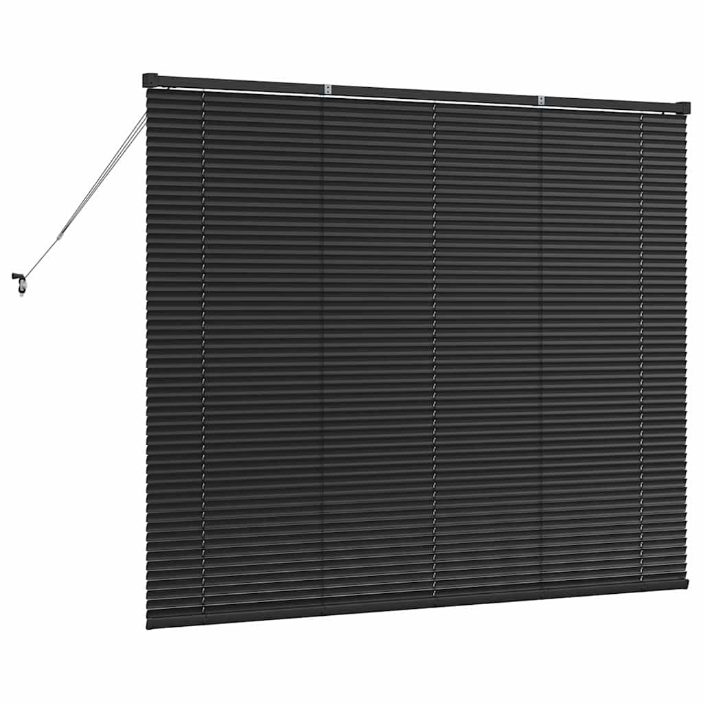 vidaXL Βενετσιάνικες Ρόδες Μαύρο 130 x 160 εκ Αλουμίνιο