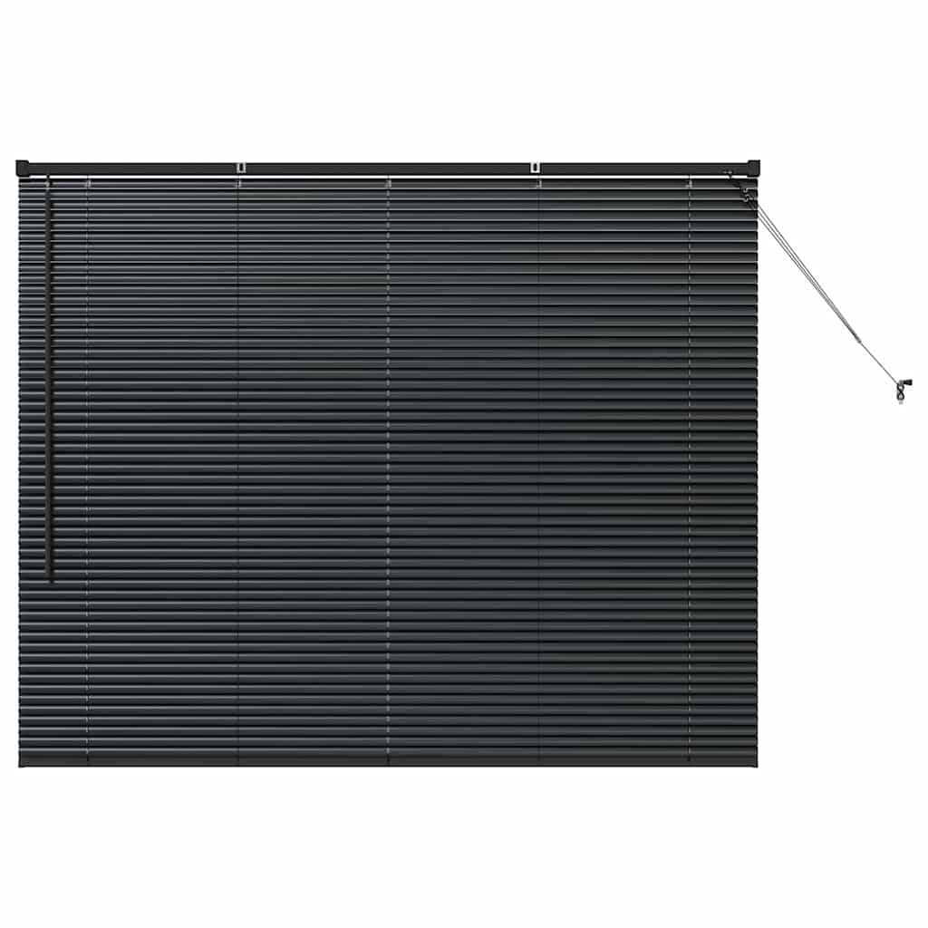 vidaXL Βενετσιάνικες Ρόδες Μαύρο 130 x 160 εκ Αλουμίνιο