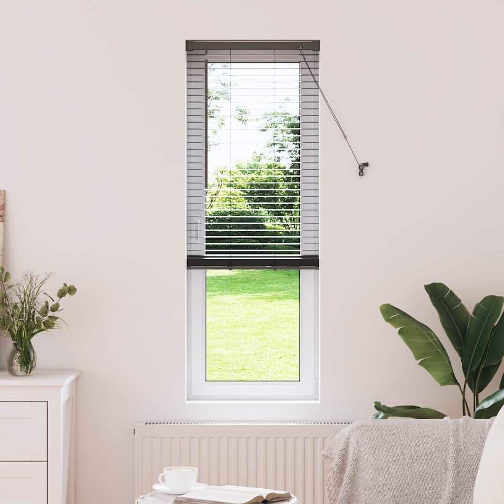 vidaXL Βενετσιάνικες Ρόδες Μαύρο 175 x 45 εκ Αλουμίνιο