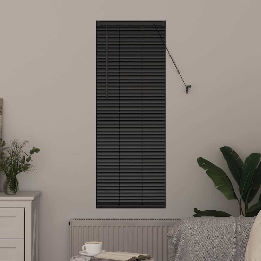 vidaXL Βενετσιάνικες Ρόδες Μαύρο 175 x 45 εκ Αλουμίνιο
