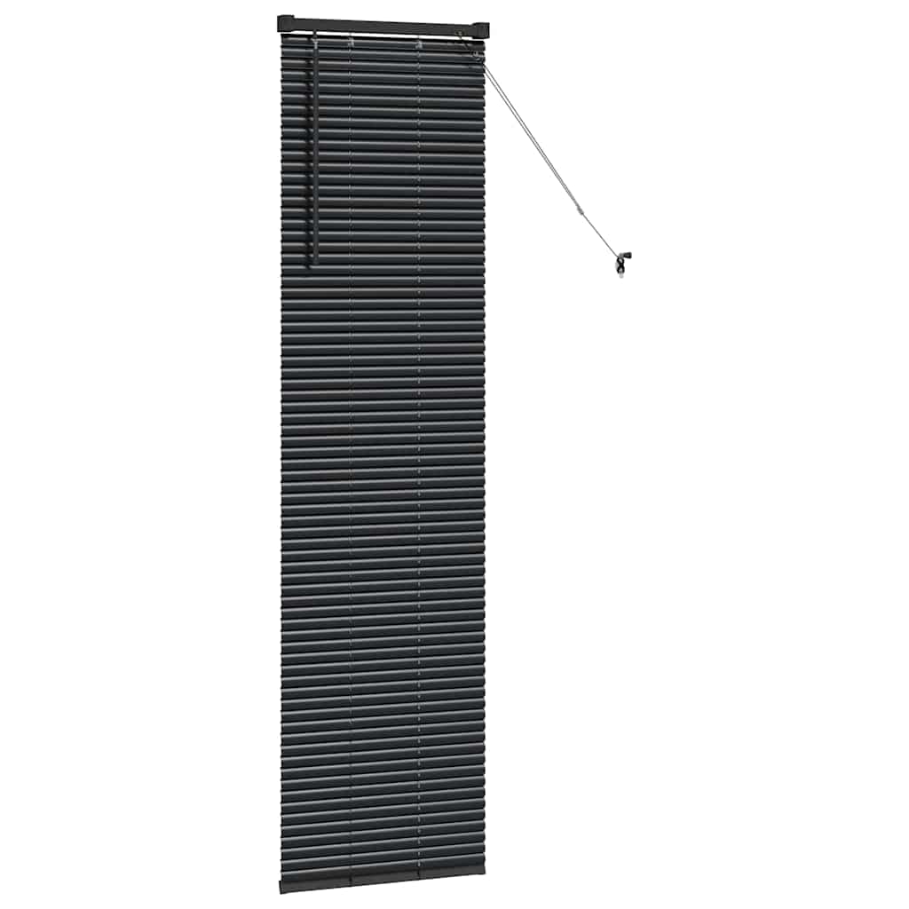 vidaXL Βενετσιάνικες Ρόδες Μαύρο 175 x 45 εκ Αλουμίνιο
